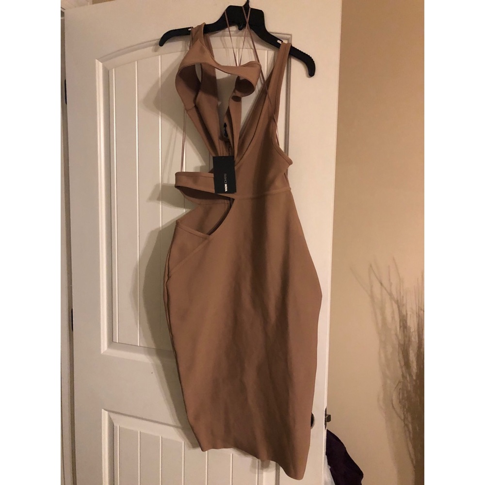 Sexy Brown Club Dress
